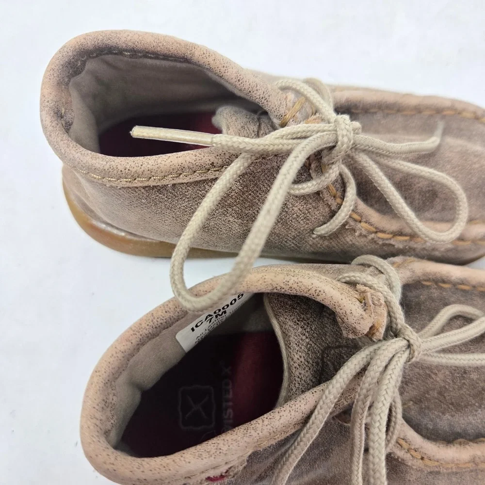 Twisted X Toddler Driving Moc Brown Leather Chukka Boots ICA0005 Size 7M